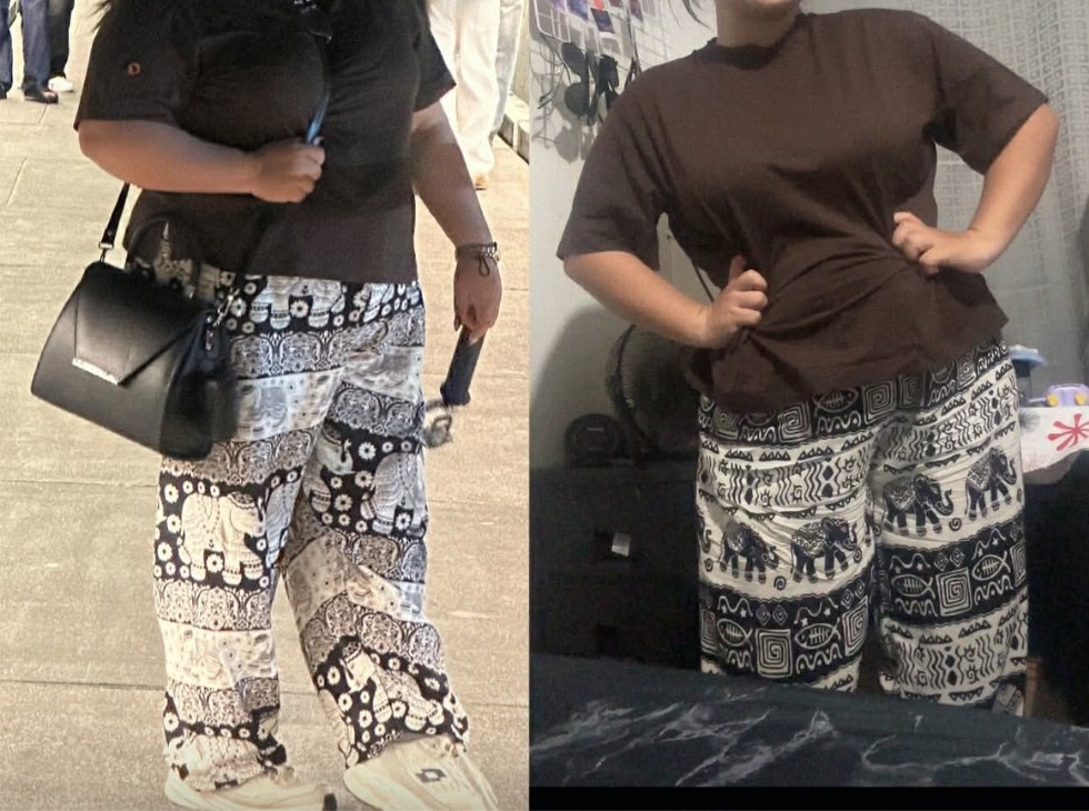 Client 2 before-and-after comparison, before on the left and after on the right